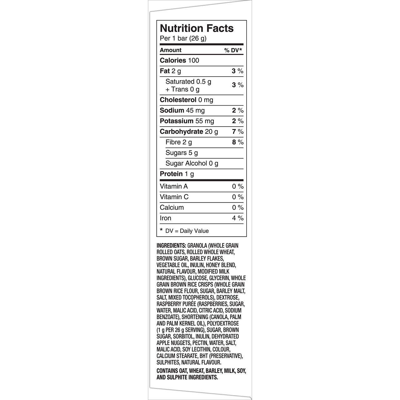 Quaker Chewy Raspberry Fruit Crumble, 156g/5.5oz/Box, 6 Bars Per Pack (Pack of 12) {Imported from Canada}